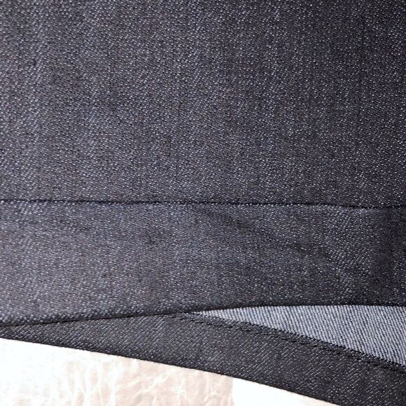 Sofia 8 Black Cuffed Stretch High Rise Denim Shorts - Picture 9 of 14